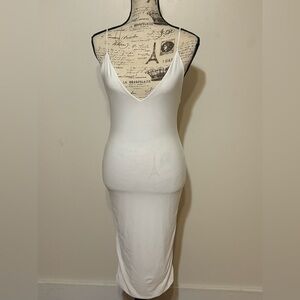 Simple Kind of Life White Spaghetti Strap Dress by Fashion Nova